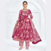 Pranjul Cotton Anarkali Salwar Suit Set with Dupatta